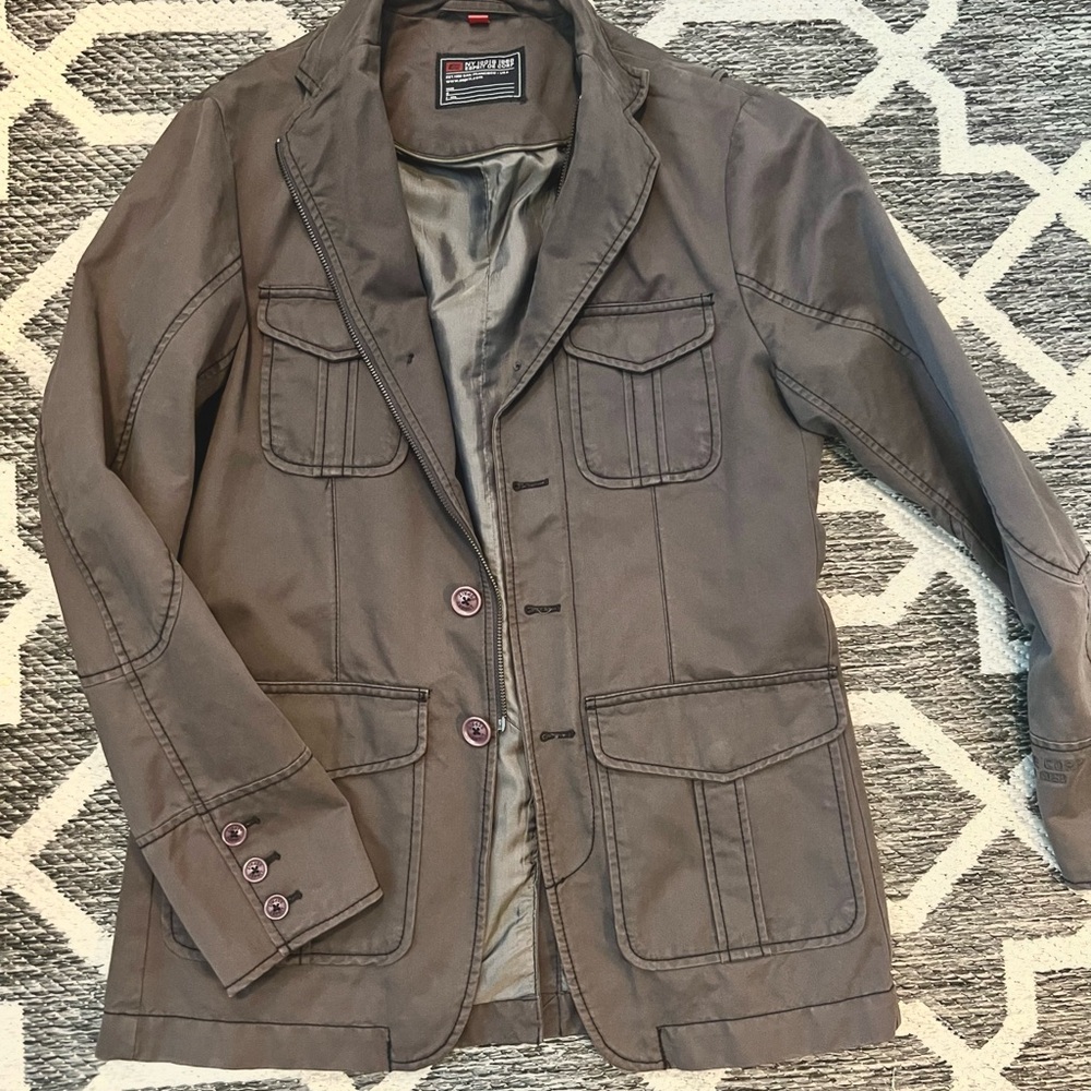 Grey Military Inspired Jacket